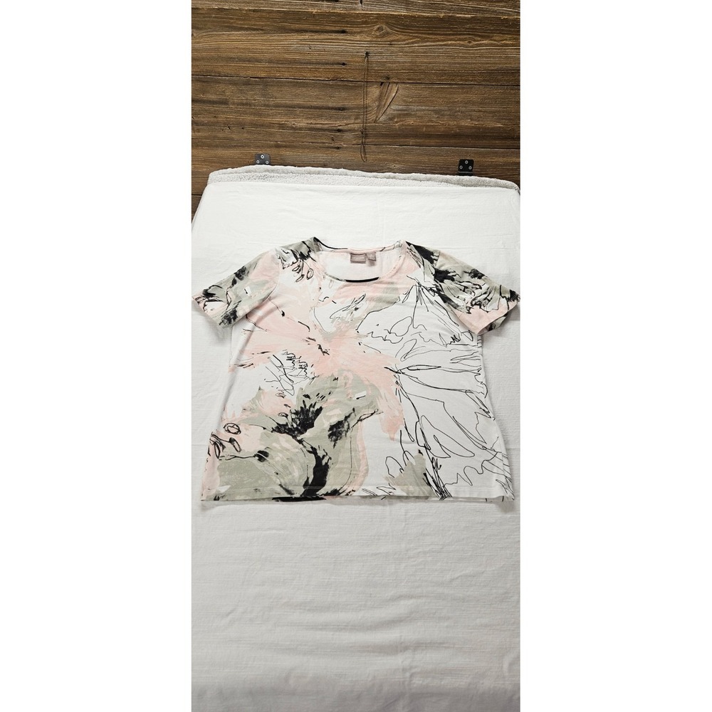 Chico's Arty Print, Women's Blouse Size 2